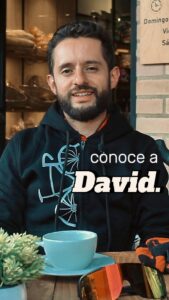 David, un apasionado por el ciclismo